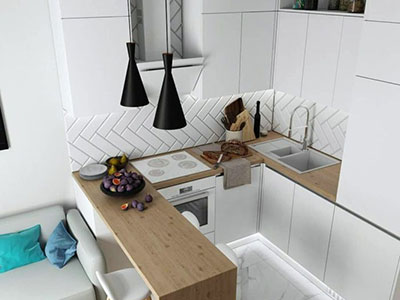 П-образная кухня: особенности планировки и дизайн