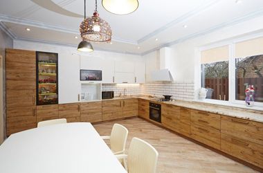 Угловая кухня модерн Cleaf Sherwood пластик/МДФ РБ1810031