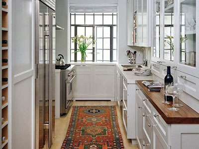 Варианты дизайна проходной кухни