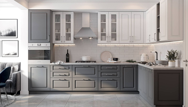 Бело-серая кухня: особенности дизайна и 70+ фото для вдохновения