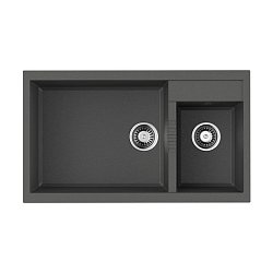 Omoikiri Tedori 86-2-LB-PL Tetogranit/платина1