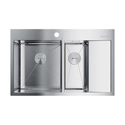 Omoikiri Akisame 78-2-IN-L нержавеющая сталь/нержавеющая сталь1