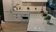 Прямая кухня модерн Deco Romb эмаль глянец (фото 2)