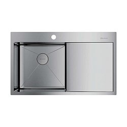 Omoikiri Akisame 86-LG-L Side нержавеющая сталь/нержавеющая сталь1