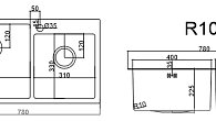 Мойка EMAR EMB-210 PVD Nano Golden (фото 4)
