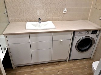 Тумбы в Ванную, место под стиральную машину1