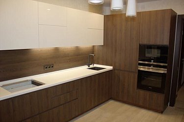 Угловая кухня модерн Alvic Luxe/Egger пластик/МДФ/ЛДСП ИФ1902051