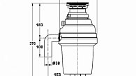 Измельчитель пищевых отходов ZORG ZR-75 D GRAFIT (фото 2)