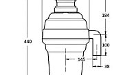 Измельчитель пищевых отходов Bone Crusher BC 1000 (фото 10)