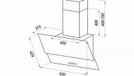 Вытяжка MAUNFELD Plym Touch 60 черный (фото 9)