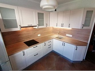 Угловая кухня неоклассика Эйвон пленка/МДФ РС2003011