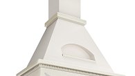 Вытяжка Elikor Бельведер 90П-650-П3Д топленое молоко / дуб крем патина золото (фото 1)