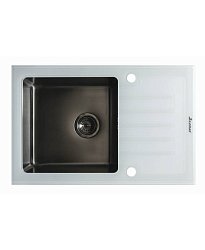 Seaman Eco Glass SMG-780W Gun (PVD), два отверстия (Ø35мм), комплектация с вентиль-автоматом1