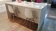 Прямая кухня модерн Deco Romb эмаль глянец (фото 22)