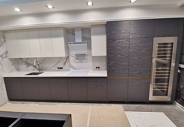 Кухня МДФ Эмаль матовая ЛШ201201