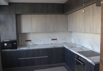 Угловая кухня Alvic Oxid 04 Silk Stone / Oxid 01 Silk Stone РН200801