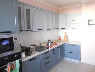 Угловая кухня неоклассика массив ясеня Т537 РК1805021