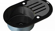 Мойка ZorG GL-7851-OV-BLACK-GRAFIT (фото 1)