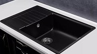 Мойка KUPPERSBERG ROYS 1B1D BLACK композитная (фото 2)