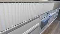 Прямая кухня модерн Deco Romb эмаль глянец (фото 9)
