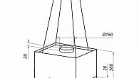 Вытяжка MAUNFELD Box Rope Isla 50 черный (фото 3)