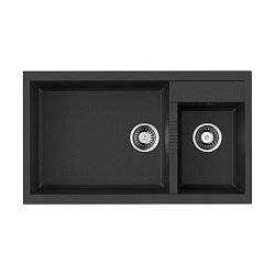 Omoikiri Tedori 86-2-LB-BL Tetogranit/черный1