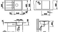 Мойка Blanco Metra 45 S Кофе (фото 6)