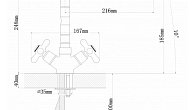 Смеситель Florentina ТАУ бронза (фото 2)
