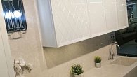 Прямая кухня модерн Deco Romb эмаль глянец (фото 19)