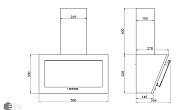 Вытяжка Elikor Коралл 60П-430-К3Д белый/белое стекло (фото 3)
