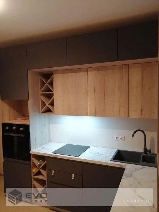 Кухня РН201001 ПВХ серый (фото 12)