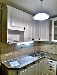 Угловая кухня классика пленка/МДФ 3950 см1
