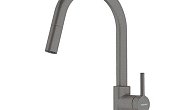 Смеситель FRANKE Lina с выдвижным шлангом, серый камень (фото 1)