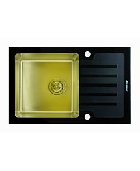 Seaman Eco Glass SMG-780B Gold (PVD), два отверстия (Ø35мм), комплектация с вентиль-автоматом1