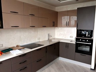 Угловая кухня модерн пластик/МДФ/ЛДСП 360х190 см1