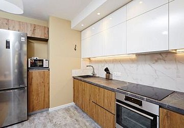 Прямая кухня модерн Cleaf Kensicton Park пластик/МДФ/ЛДСП ИТ190609