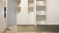 Прямая кухня модерн Deco Romb эмаль глянец (фото 16)