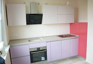 Прямая кухня модерн Rose эмаль/МДФ РИ191101