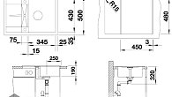 Мойка Blanco Metra 45 S compact Жемчужный (фото 7)