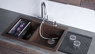 Мойка Omoikiri Bosen 80-2-DC Tetogranit/темный шоколад (фото 5)