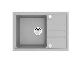 ALVEUS GRANITAL INTERMEZZO 40 G81 CONCRETE 680x480x200 в комплекте с сифоном 11172921