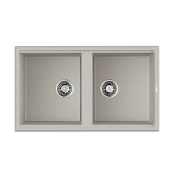 Omoikiri Tedori 86-2-WH Tetogranit/белый1