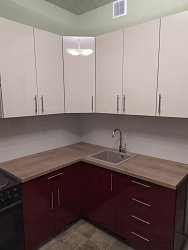 Угловая кухня модерн Formica пластик/МДФ ИС2002021