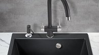 Смеситель Milacio Ultra ( MCU.554.MB ) черный матовый (фото 5)
