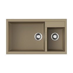 Omoikiri Tedori 86-2-LB-CH Tetogranit/шампань1