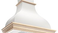 Вытяжка Elikor Аркада Валенсия 60П-650-П3Д белый муар/дуб неокрашенный (фото 1)