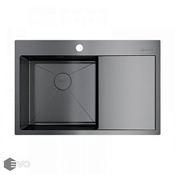 Omoikiri Akisame 78-GM-L нержавеющая сталь/вороненая сталь 1