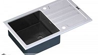 Мойка ZorG GL-7851-WHITE-GRAFIT (фото 1)