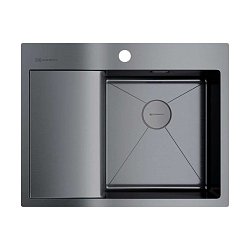 Omoikiri Akisame 65-GM-R нержавеющая сталь/вороненая сталь 1