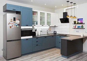 П-образная кухня Трент эмаль/МДФ РЯ180601